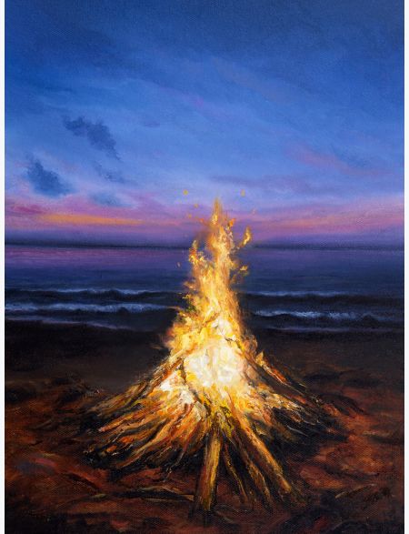 

Алмазная мозаика на подрамнике Костёр у Воды, 50x40 см, 30 цветов, 57533, ПРА-038
