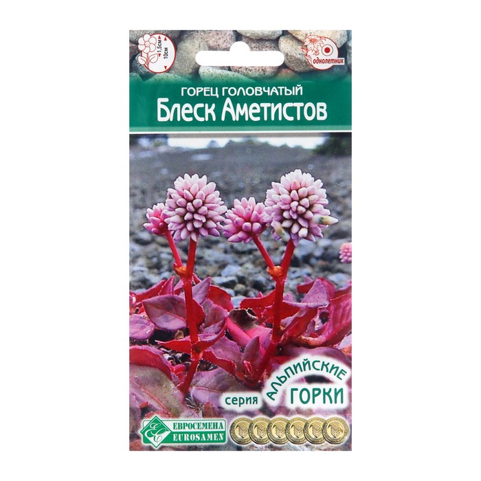 

Семена цветов Горец головчатый "Блеск Аметистов", 0,1 г (2 шт.)