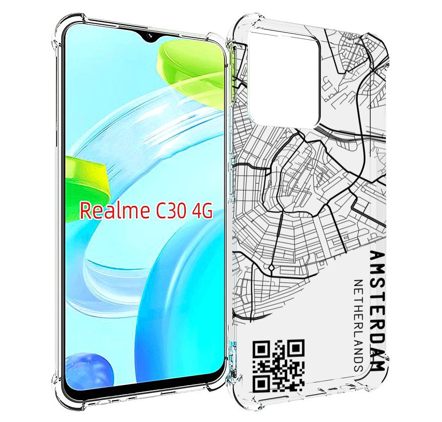 

Чехол MyPads схема-амстердам для Realme C30 4G / Narzo 50i Prime, Прозрачный, Tocco