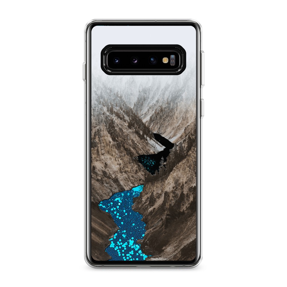

Чехол Awog на Samsung Galaxy S10 "Горная река", Разноцветный, 27093-1