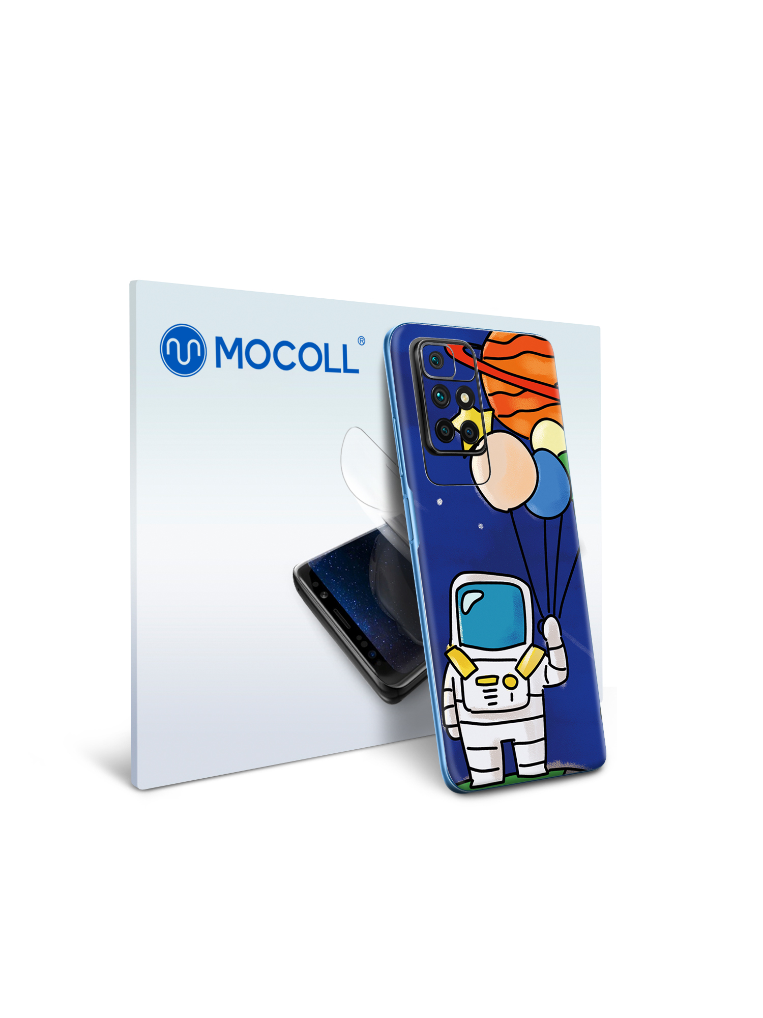 

Пленка защитная MOCOLL для задней панели Samsung Galaxy M12 Рисунок космонавт