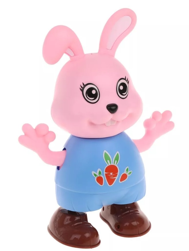 

Игрушка Наша игрушка Заяц, свет-звук, в ассортименте, коробка, Разноцветный