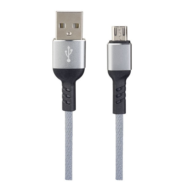 фото Кабель perfeo usb2.0 a вилка - micro usb вилка, серый, длина 1 м., бокс (u4806)