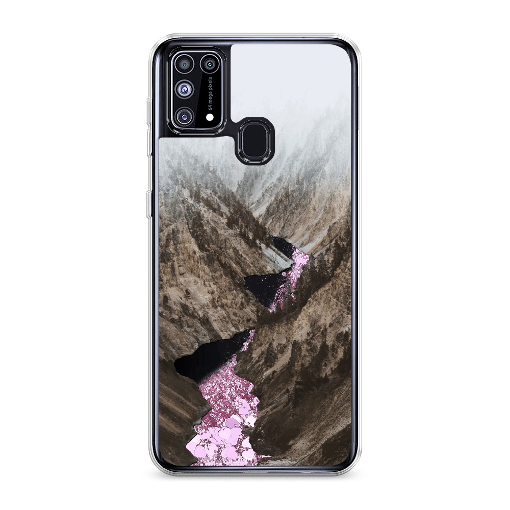 

Жидкий чехол с блестками "Горная река" на Samsung Galaxy M31, 2100794-1