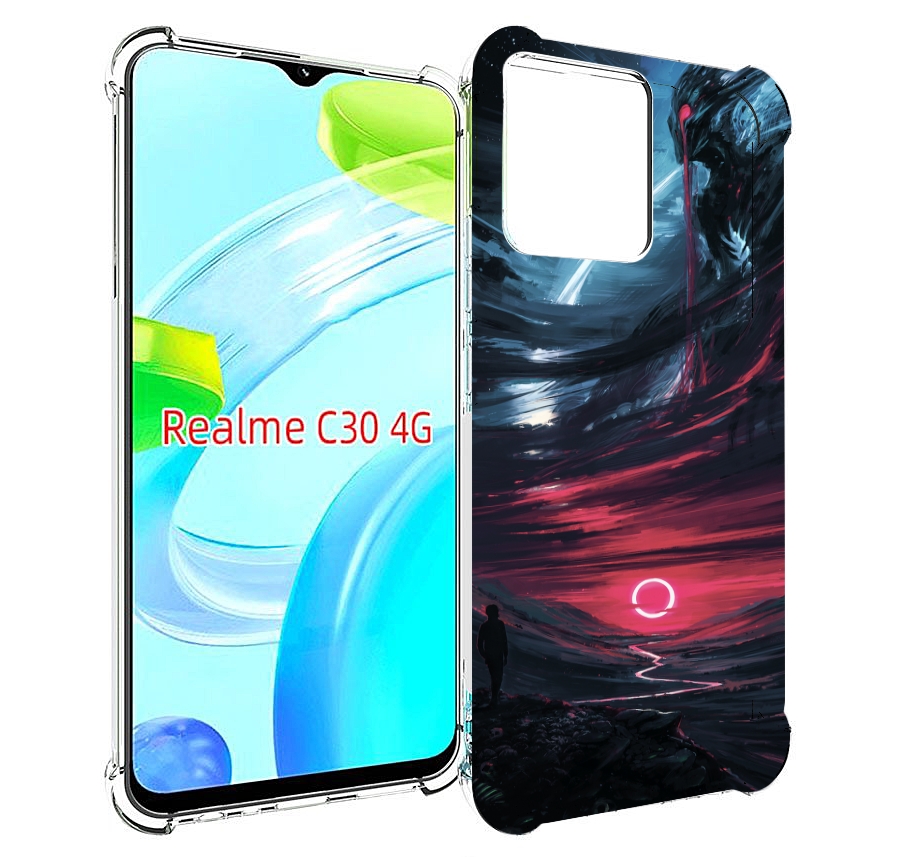 

Чехол MyPads страшный мир для Realme C30 4G / Narzo 50i Prime, Прозрачный, Tocco