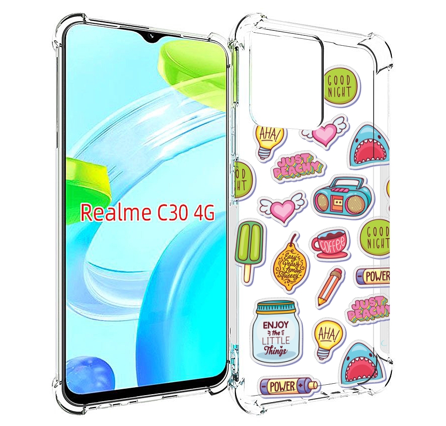 

Чехол MyPads стикер-пак для Realme C30 4G / Narzo 50i Prime, Прозрачный, Tocco