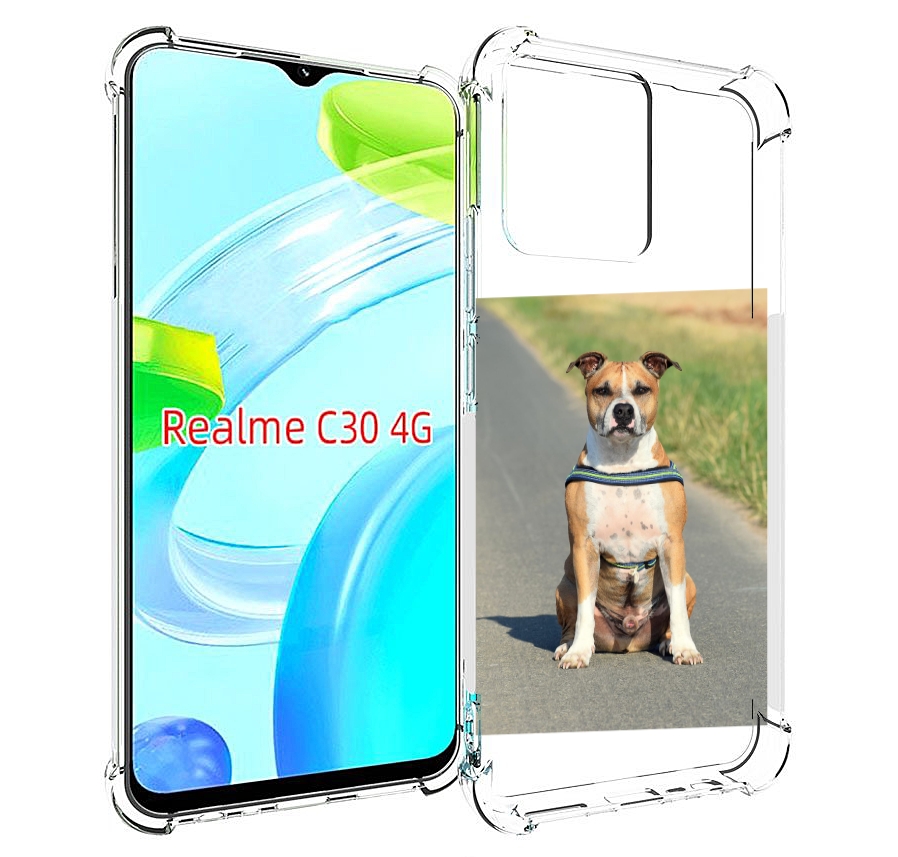 

Чехол MyPads стаффорд терьер для Realme C30 4G / Narzo 50i Prime, Прозрачный, Tocco