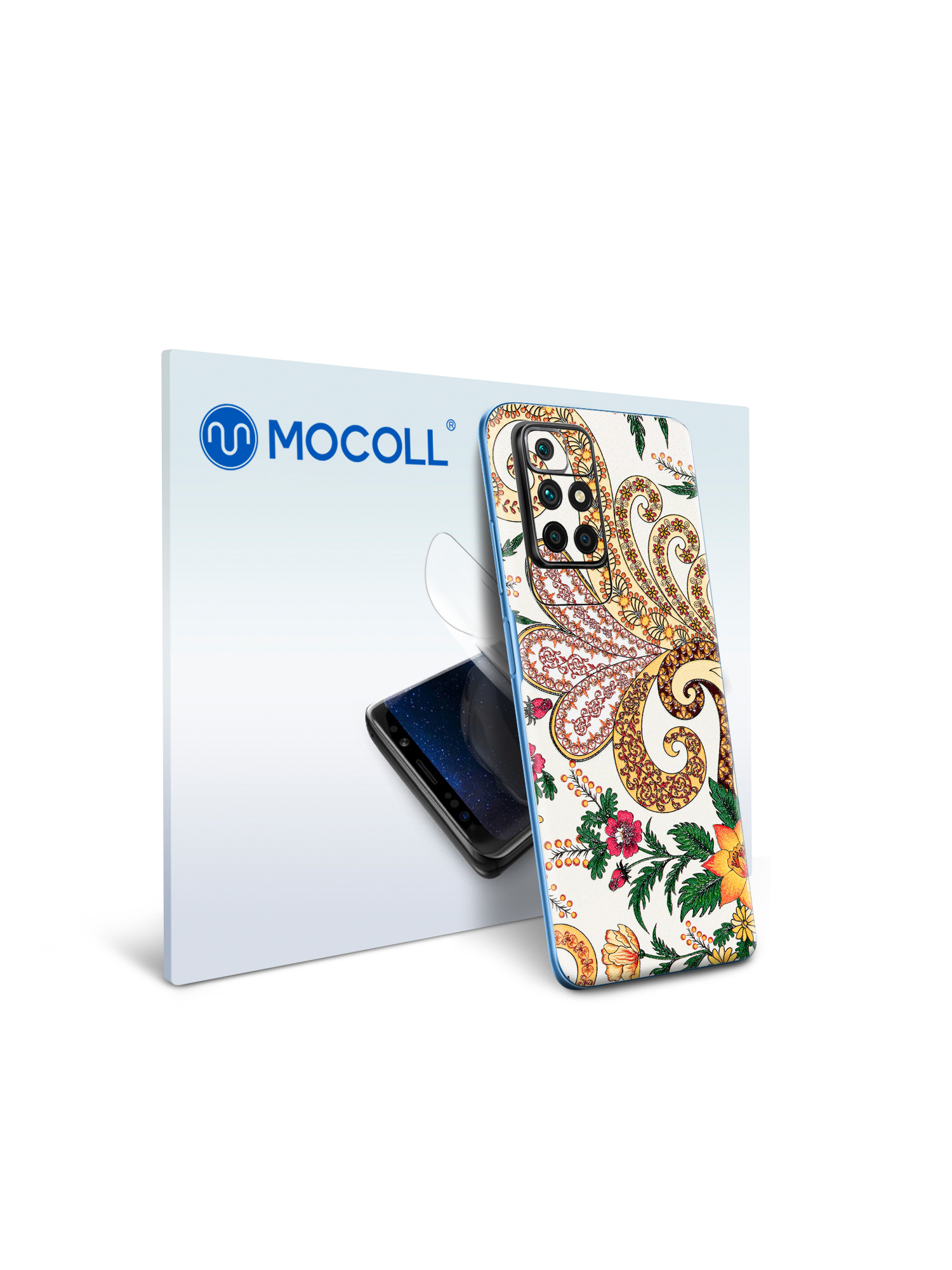 

Пленка защитная MOCOLL для задней панели Samsung Galaxy M12 Богемный узор Планта