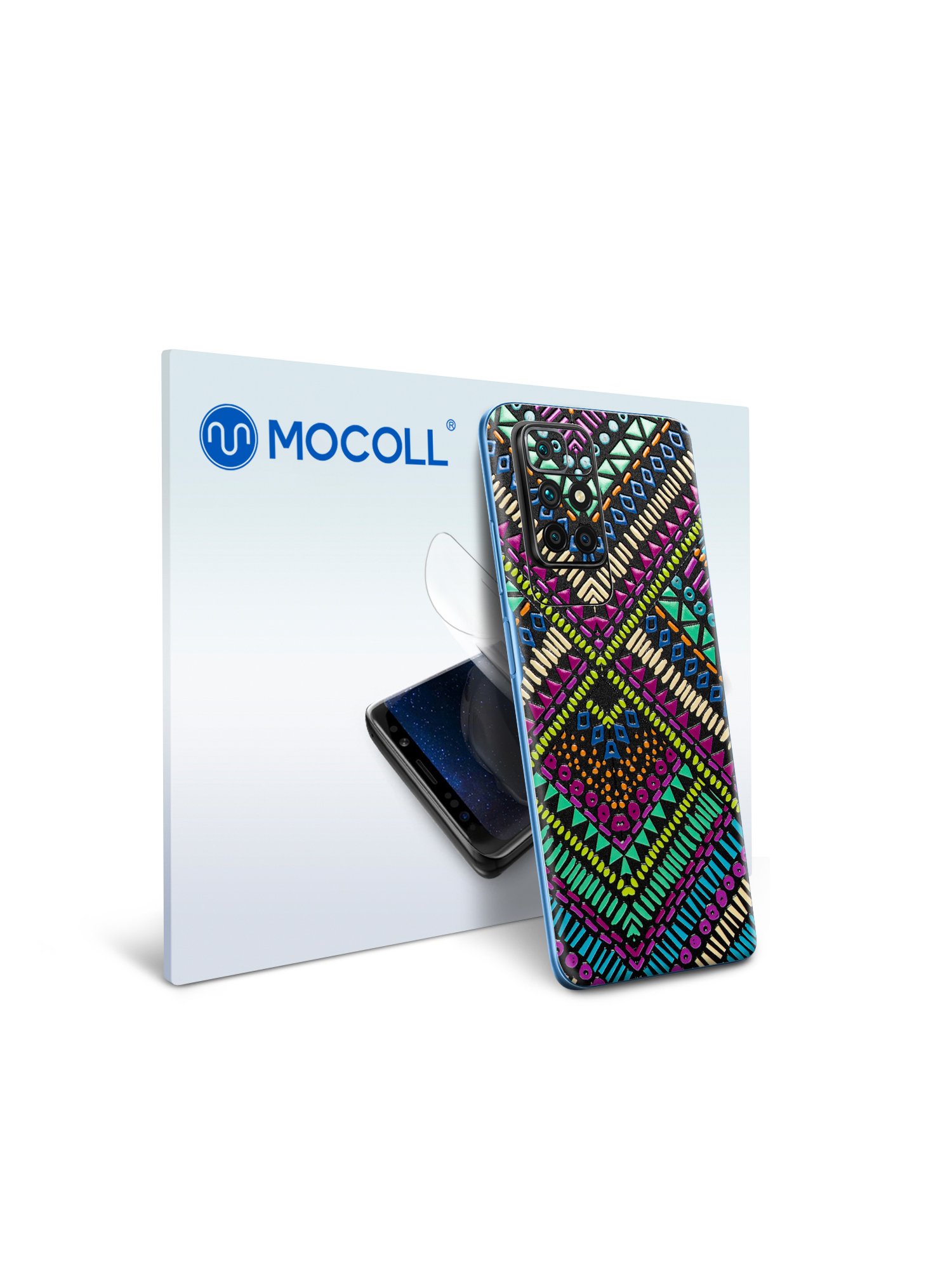 

Пленка защитная MOCOLL для задней панели Samsung Galaxy M12 Богемный узор Бохо
