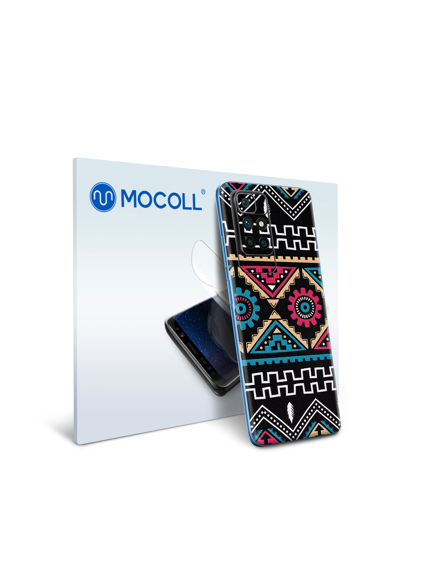 

Пленка защитная MOCOLL для задней панели Samsung Galaxy M12 Богемный узор Икат