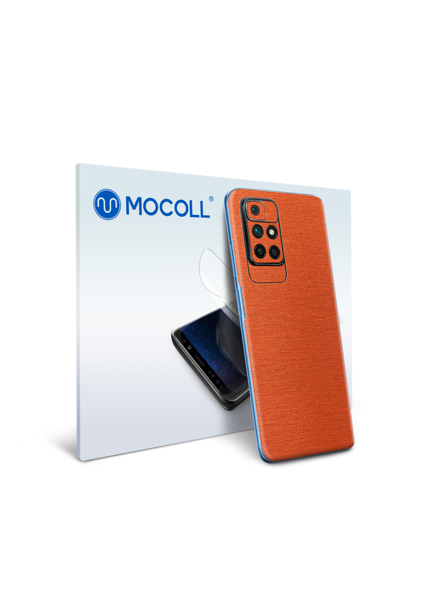 

Пленка защитная MOCOLL для задней панели Samsung Galaxy M12 Металлик Оранжевый