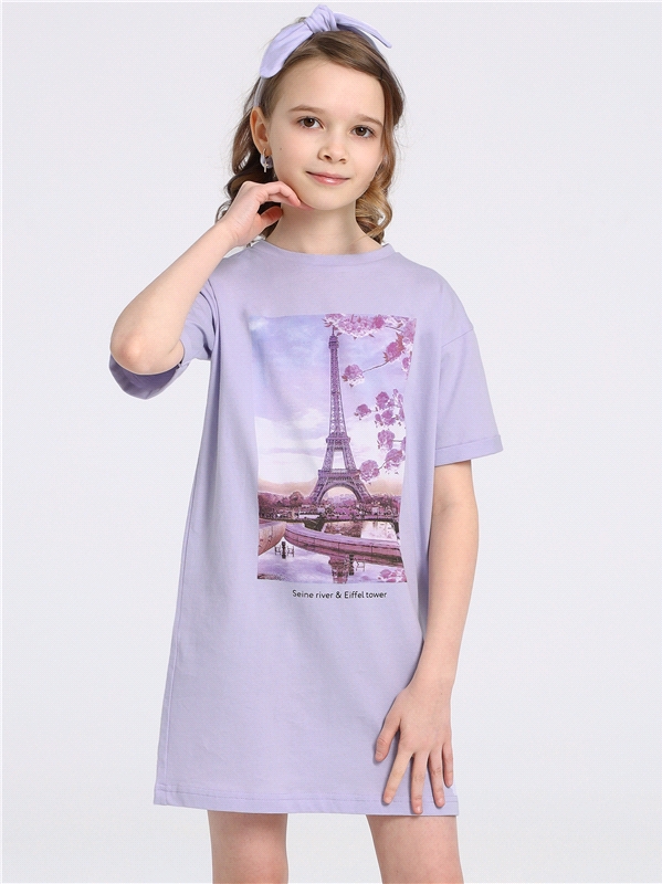 Платье детское Апрель 1ДПК4284001, светло-сиреневый248 Сиреневая башня, 152