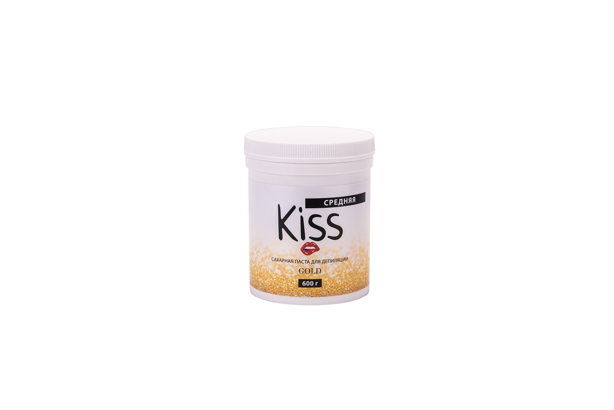Паста Для Депиляции Kiss Сахарная Gold Средняя 600 Г