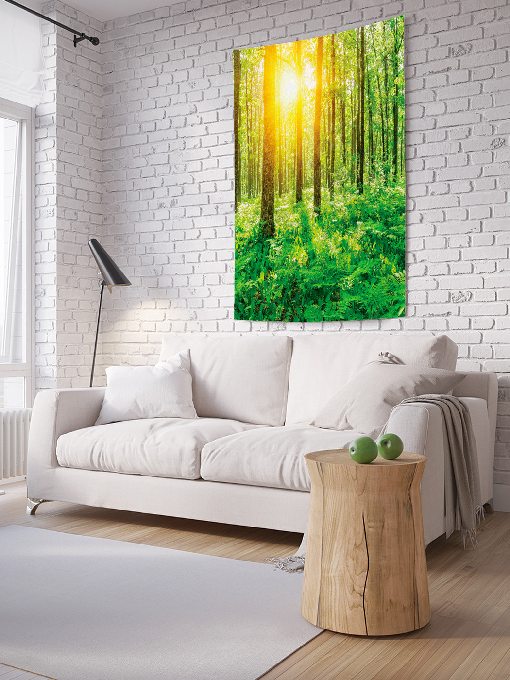 

Вертикальное фотопанно на стену JoyArty Утро в лесу 100x150 см, Утро в лесу