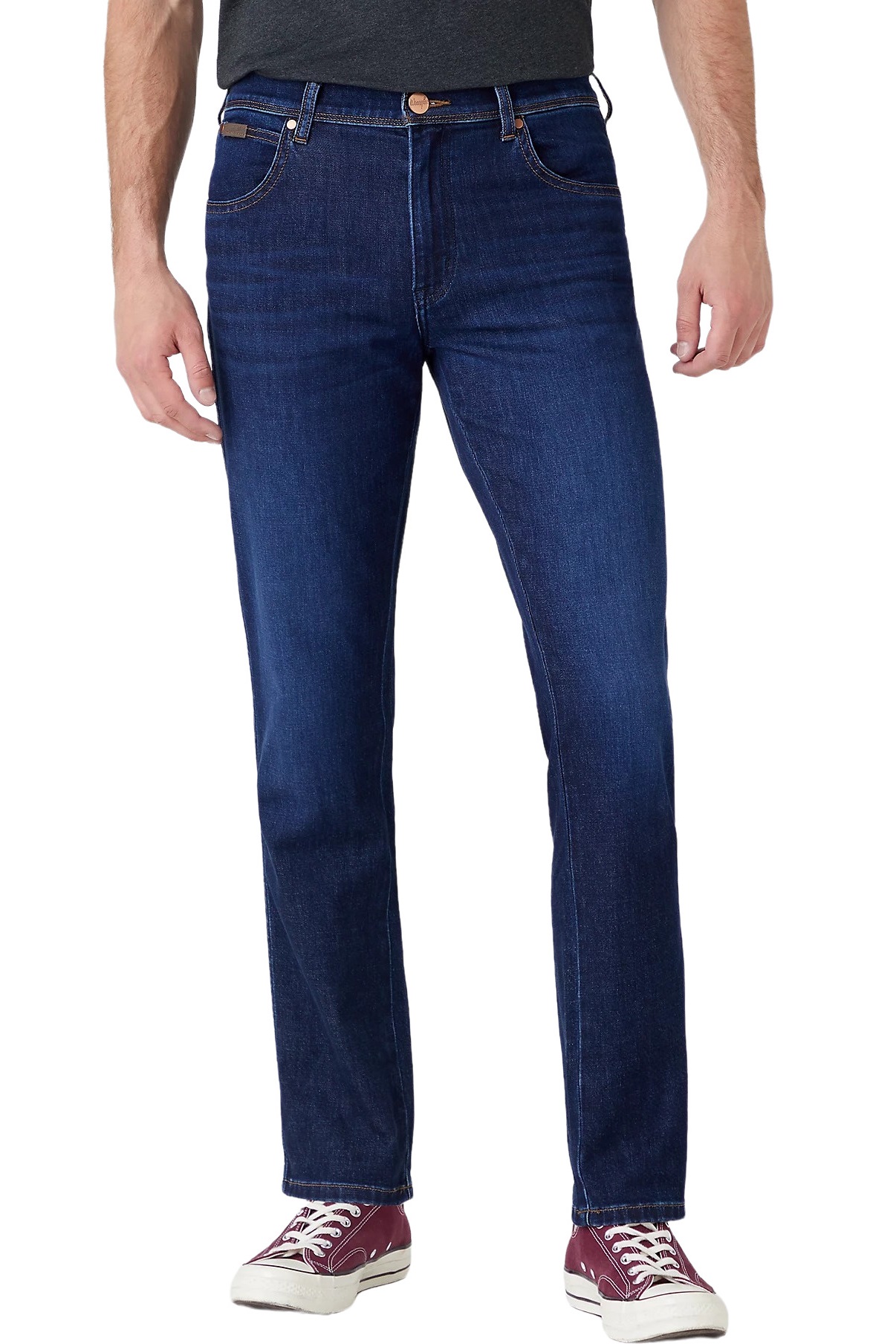 

Джинсы мужские Wrangler Men Texas Slim Jeans синие 54, Men Texas Slim Jeans