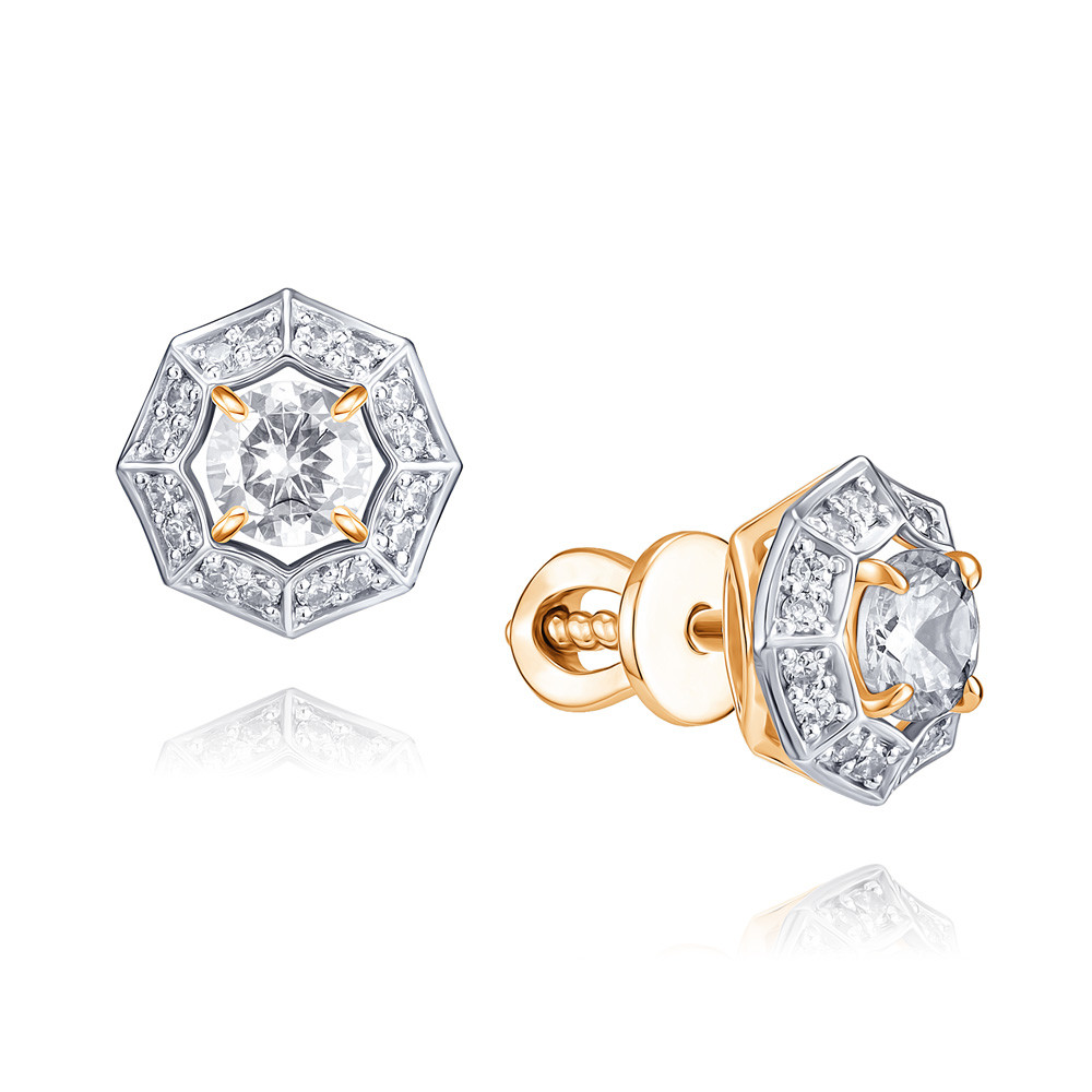 

Серьги из красного золота с фианитом ADAMAS 21040550/01-А50Д-72, 21040550/01-А50Д-72