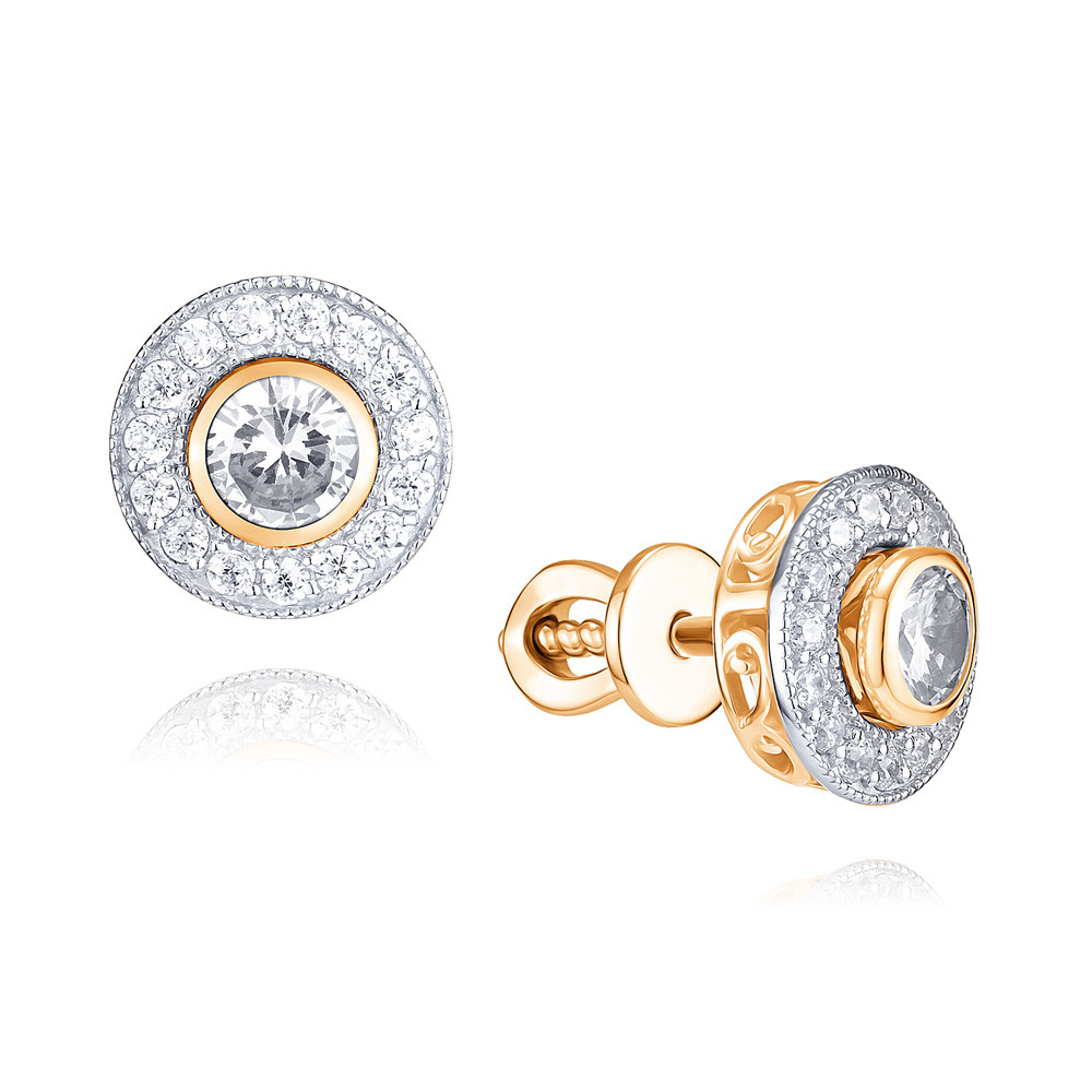 

Серьги из красного золота с фианитом ADAMAS 21040551/01-А50Д-72, 21040551/01-А50Д-72