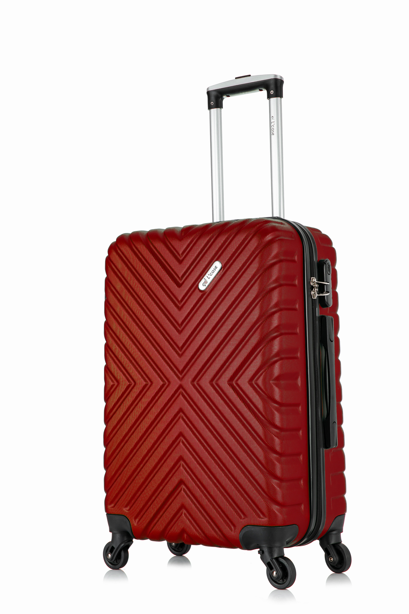 

Чемодан женский L'Case New-Delhi красный S, New-Delhi