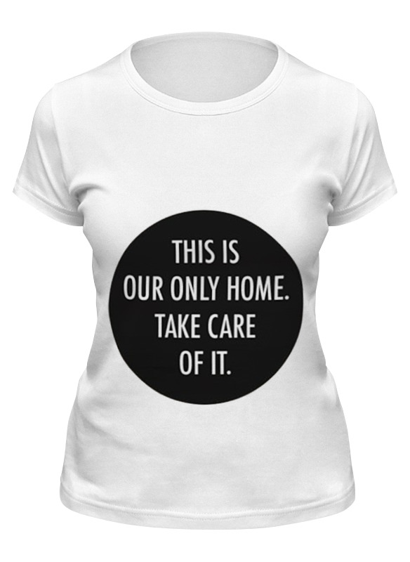 

Футболка женская Printio Our home белая S, Белый, Our home