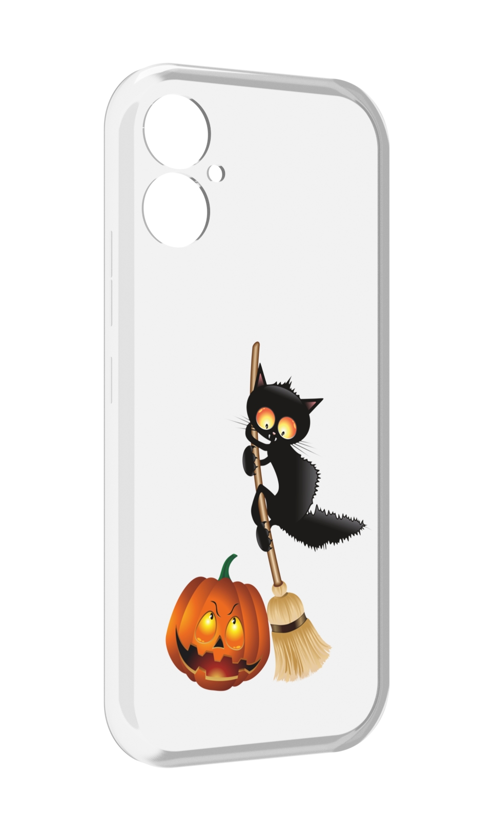 

Чехол MyPads хэлуинский котик для Tecno Spark 9 Pro \ Spark 9T, Прозрачный, Tocco