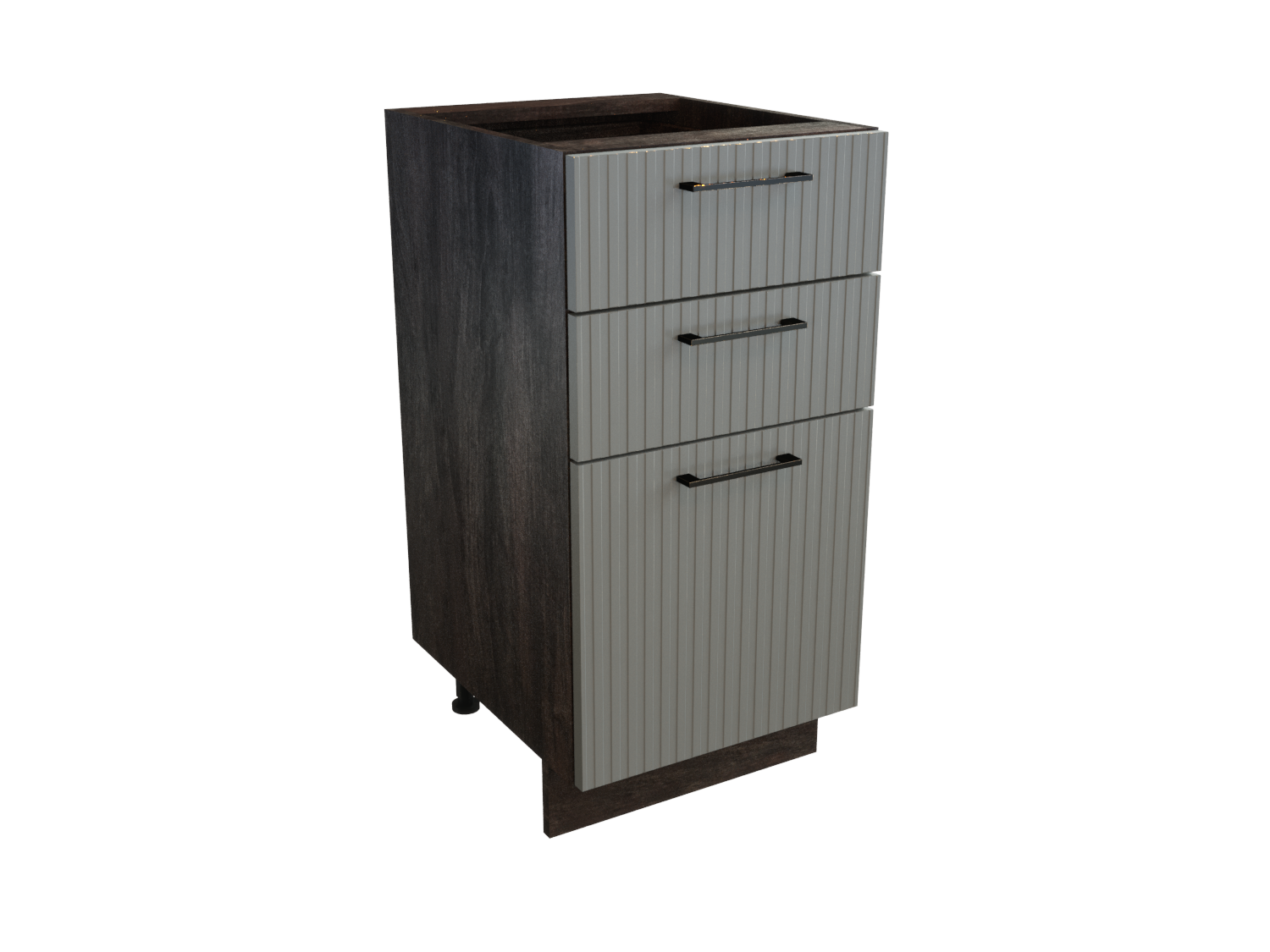 

Шкаф напольный с 3-мя ящиками SURA Сиэль Ян Монблан софт 40x47,8x81,6 арт.ММК-00015080, Серый