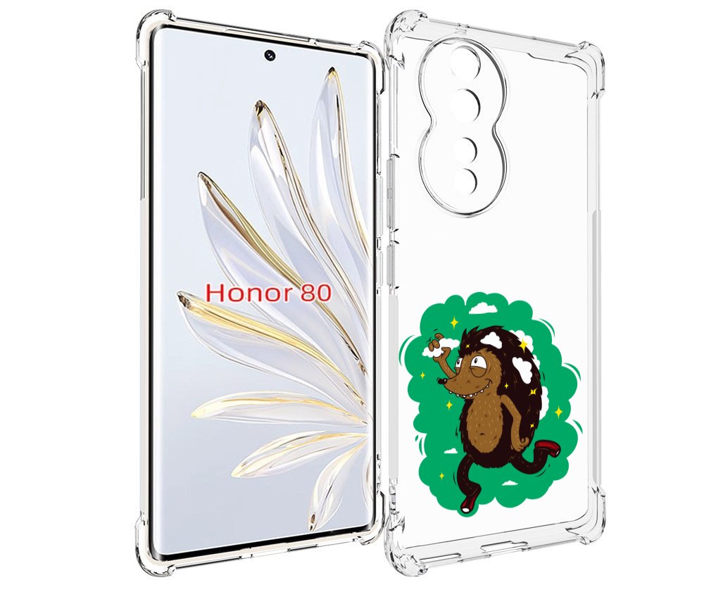 

Чехол MyPads Ежик в облаках для Honor 80, Прозрачный, Tocco