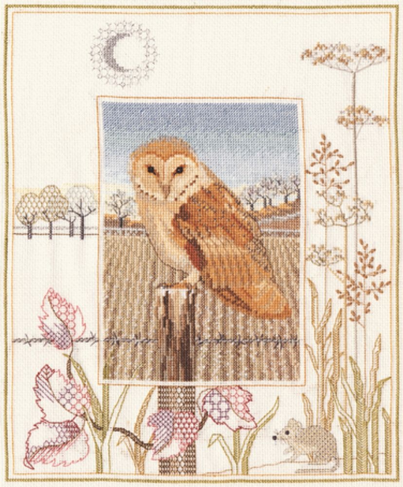 

Набор для вышивания Derwentwater Designs Barn Owl, WIL3, _Наборы для вышивки