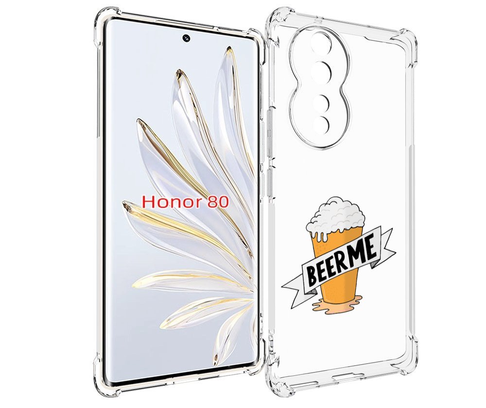 

Чехол MyPads Beer-me для Honor 80, Прозрачный, Tocco