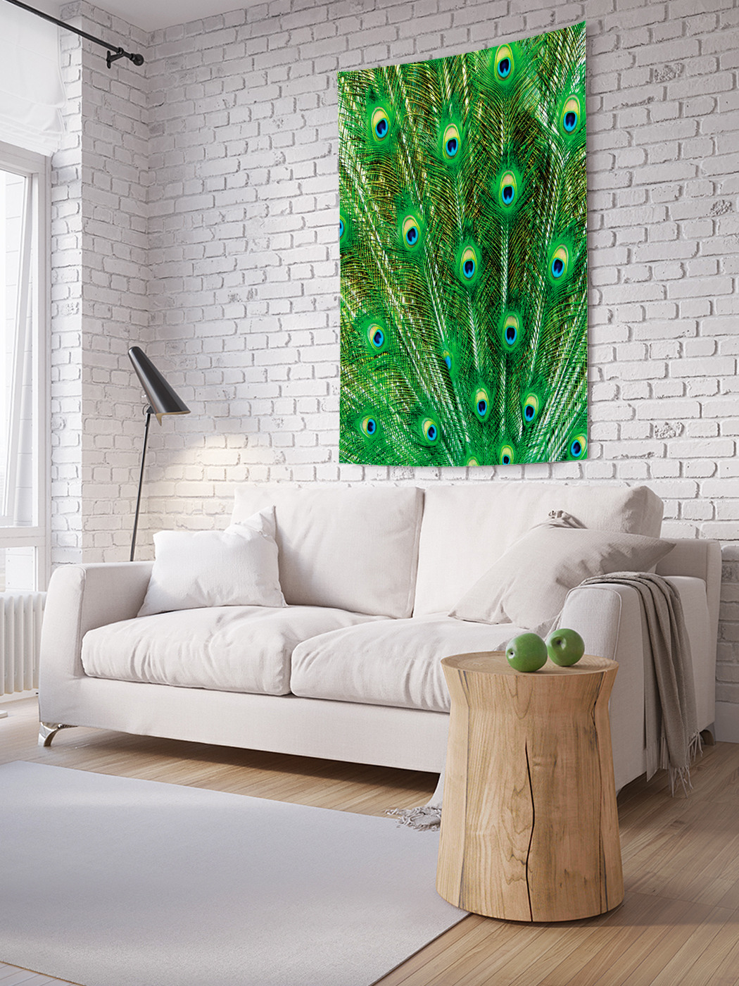 

Вертикальное фотопанно на стену JoyArty Бескрайний павлиний хвост 100x150 см, Бескрайний павлиний хвост