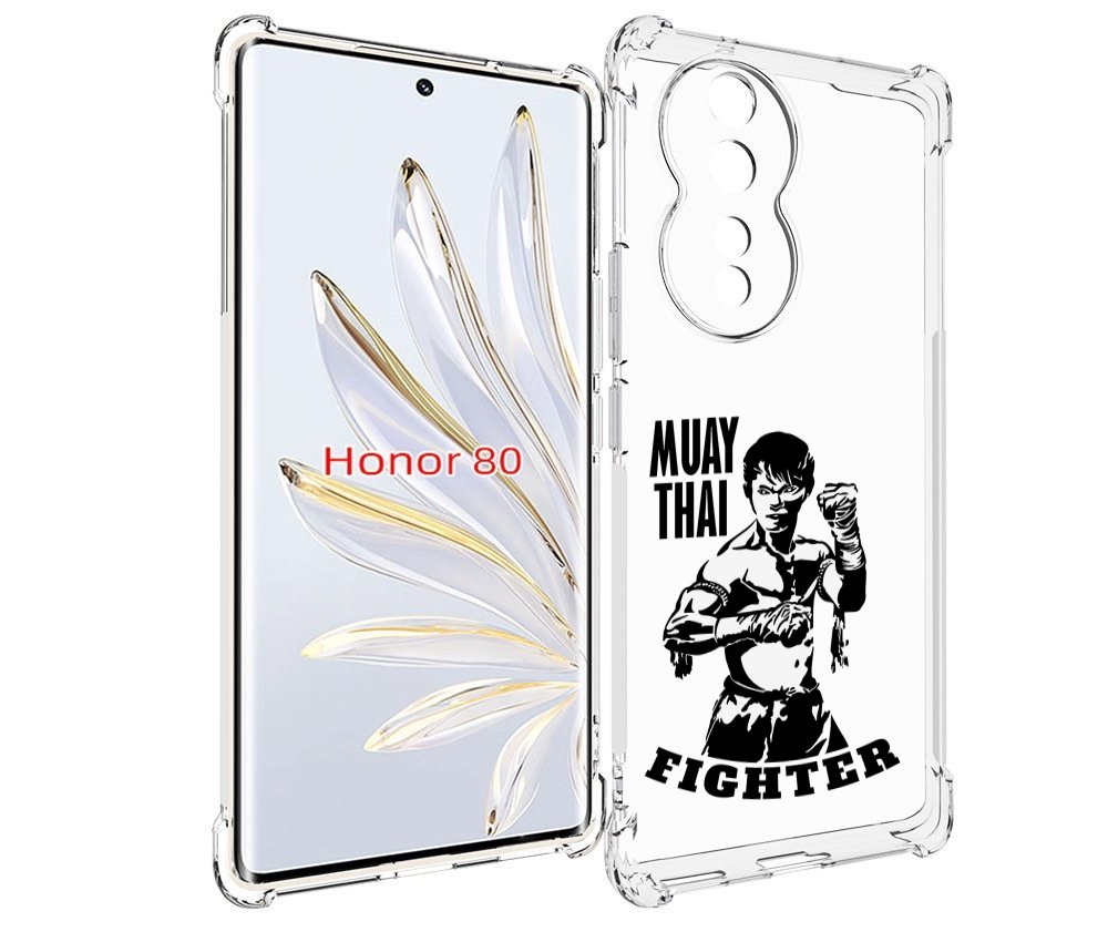 

Чехол MyPads Единоборства муайтай для Honor 80, Прозрачный, Tocco
