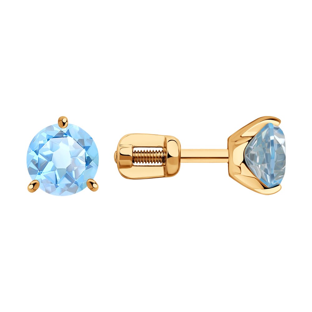 

Серьги из красного золота с топазом Diamant 51-322-01699-1, 51-322-01699-1
