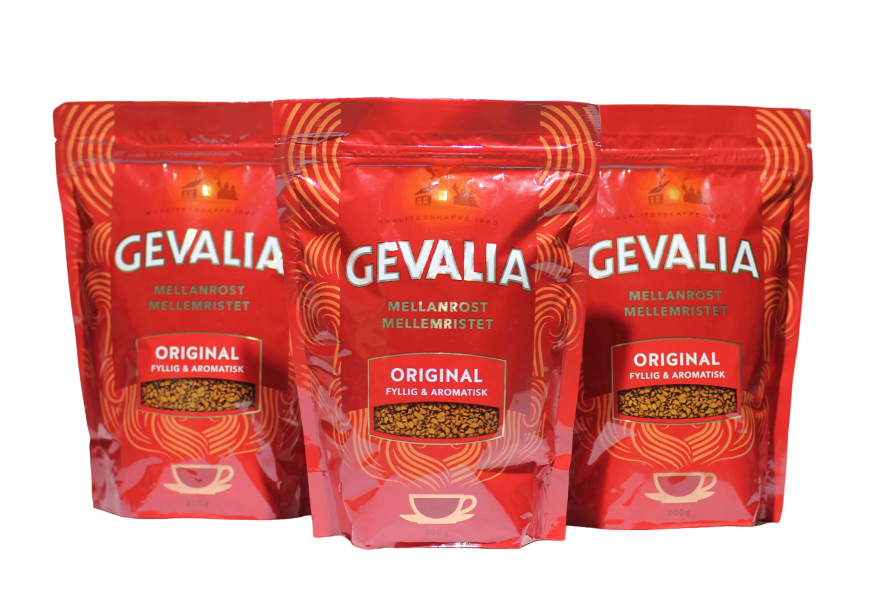 Кофе Gevalia original Растворимый 3 шт, 200г.