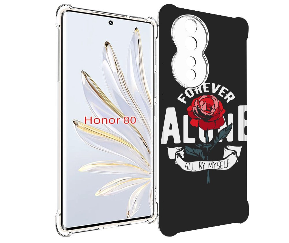 

Чехол MyPads Alone для Honor 80, Прозрачный, Tocco