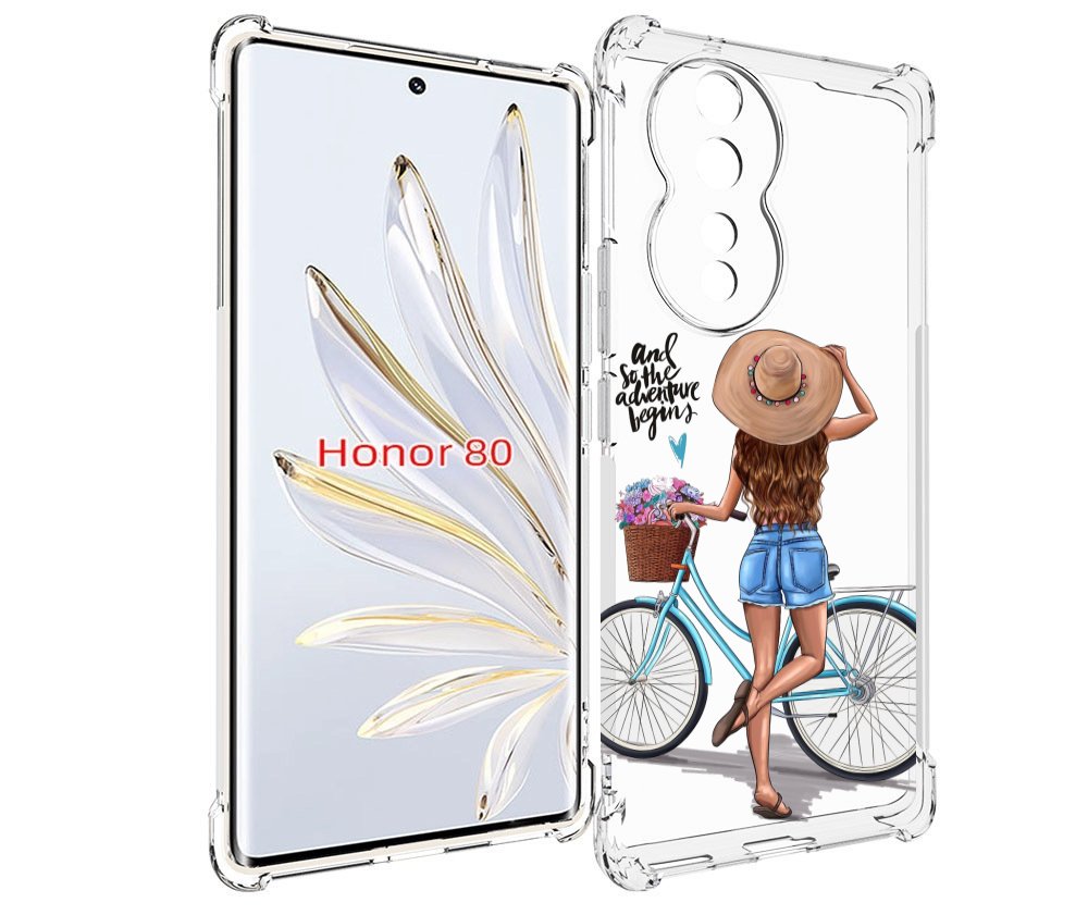 

Чехол MyPads Adventure женский для Honor 80, Прозрачный, Tocco
