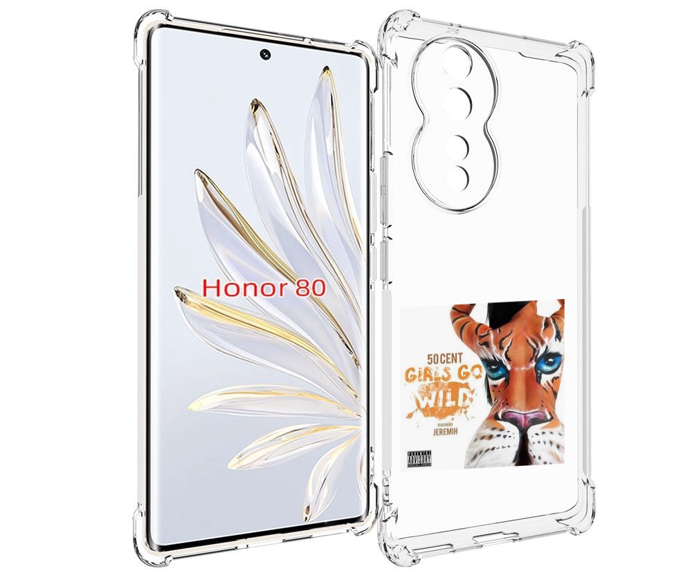

Чехол MyPads 50 Cent Feat для Honor 80, Прозрачный, Tocco