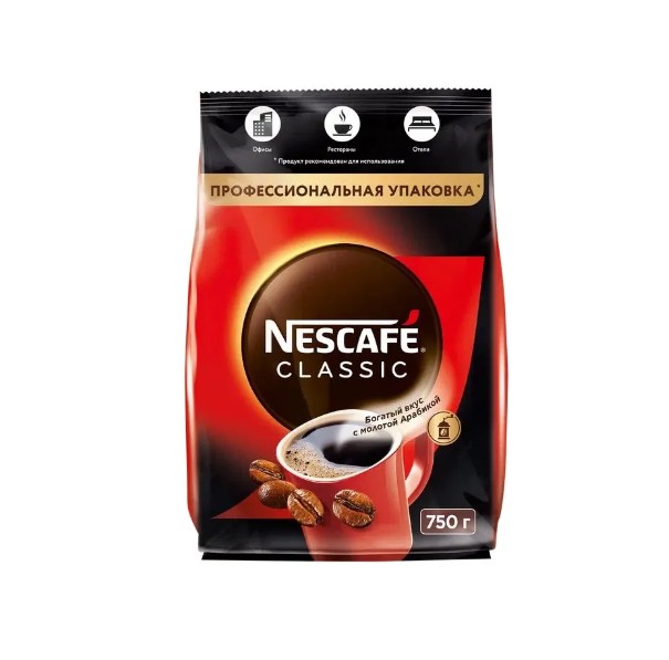 Кофе NESCAFE CLASSIC растворимый 750г