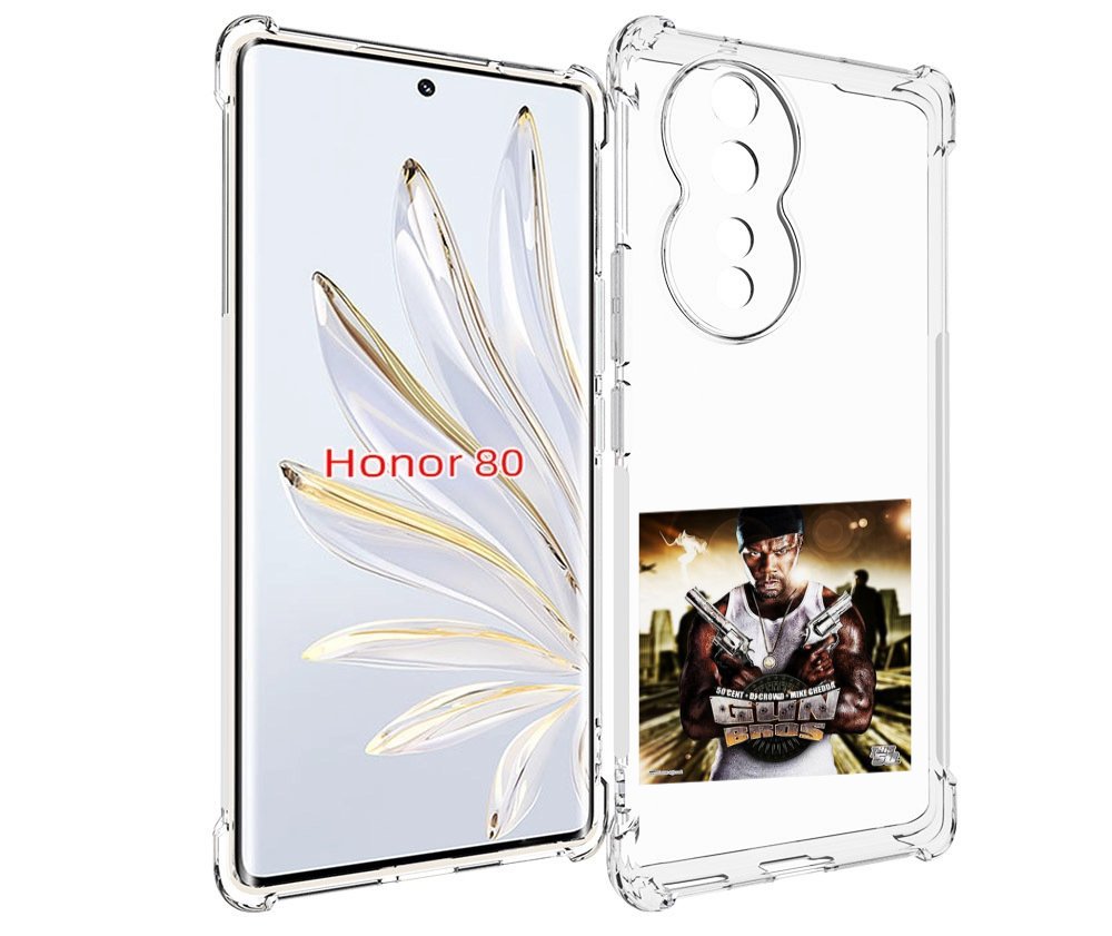 

Чехол MyPads 50 Cent - Gun Bros для Honor 80, Прозрачный, Tocco