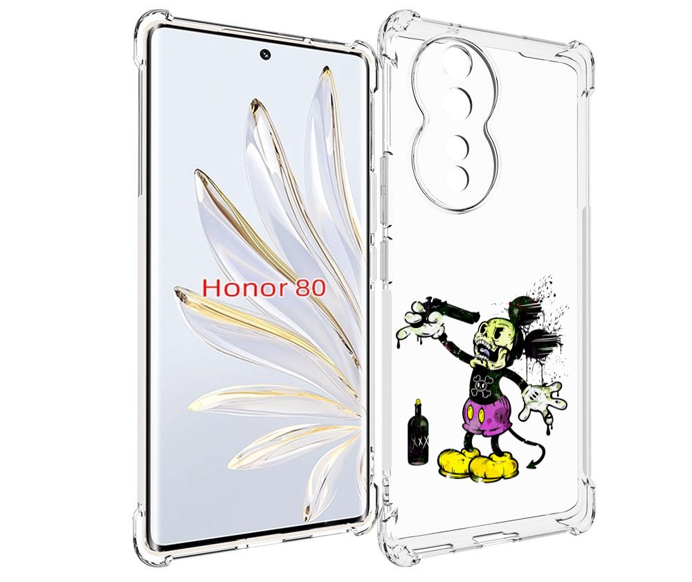 

Чехол MyPads Драг Микки для Honor 80, Прозрачный, Tocco