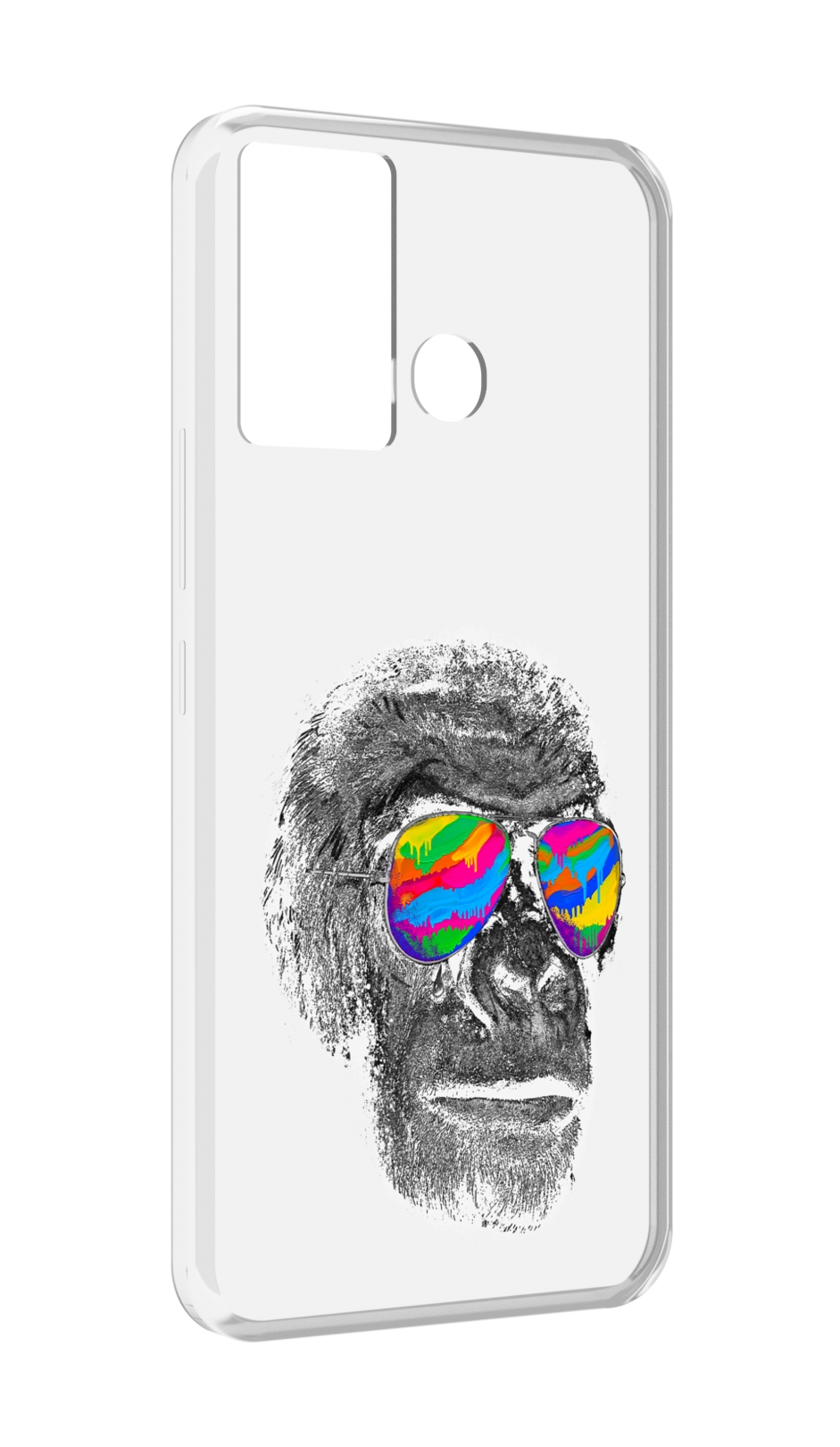 

Чехол MyPads крутая обезьяна в очках для Infinix Hot 12 Play, Прозрачный, Tocco