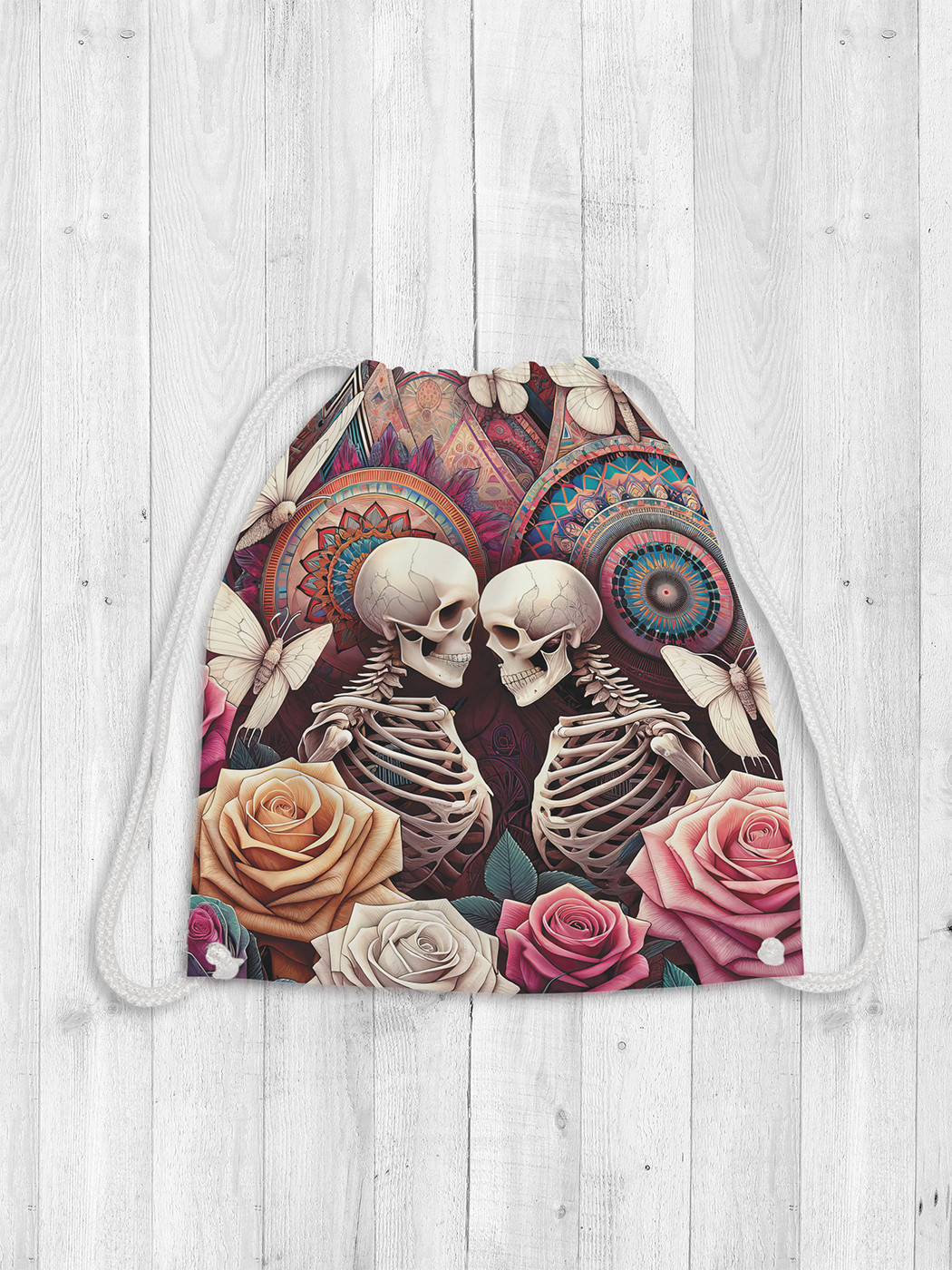 

Сумка мешок для обуви JoyArty Готическая любовь 38x40 bpa sd1484, Розовый, Готическая любовь