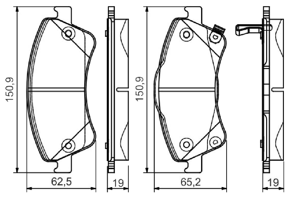 

Тормозные колодки Bosch передние 986495106