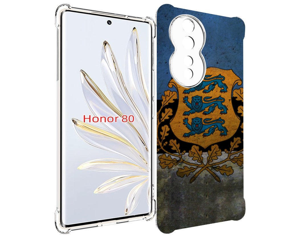 

Чехол MyPads герб флаг эстонии для Honor 80, Прозрачный, Tocco