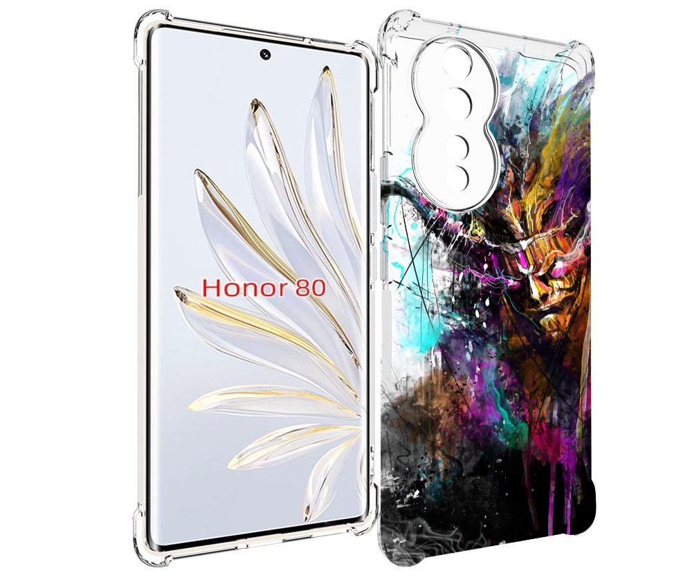 

Чехол MyPads яркий дьявол для Honor 80, Прозрачный, Tocco