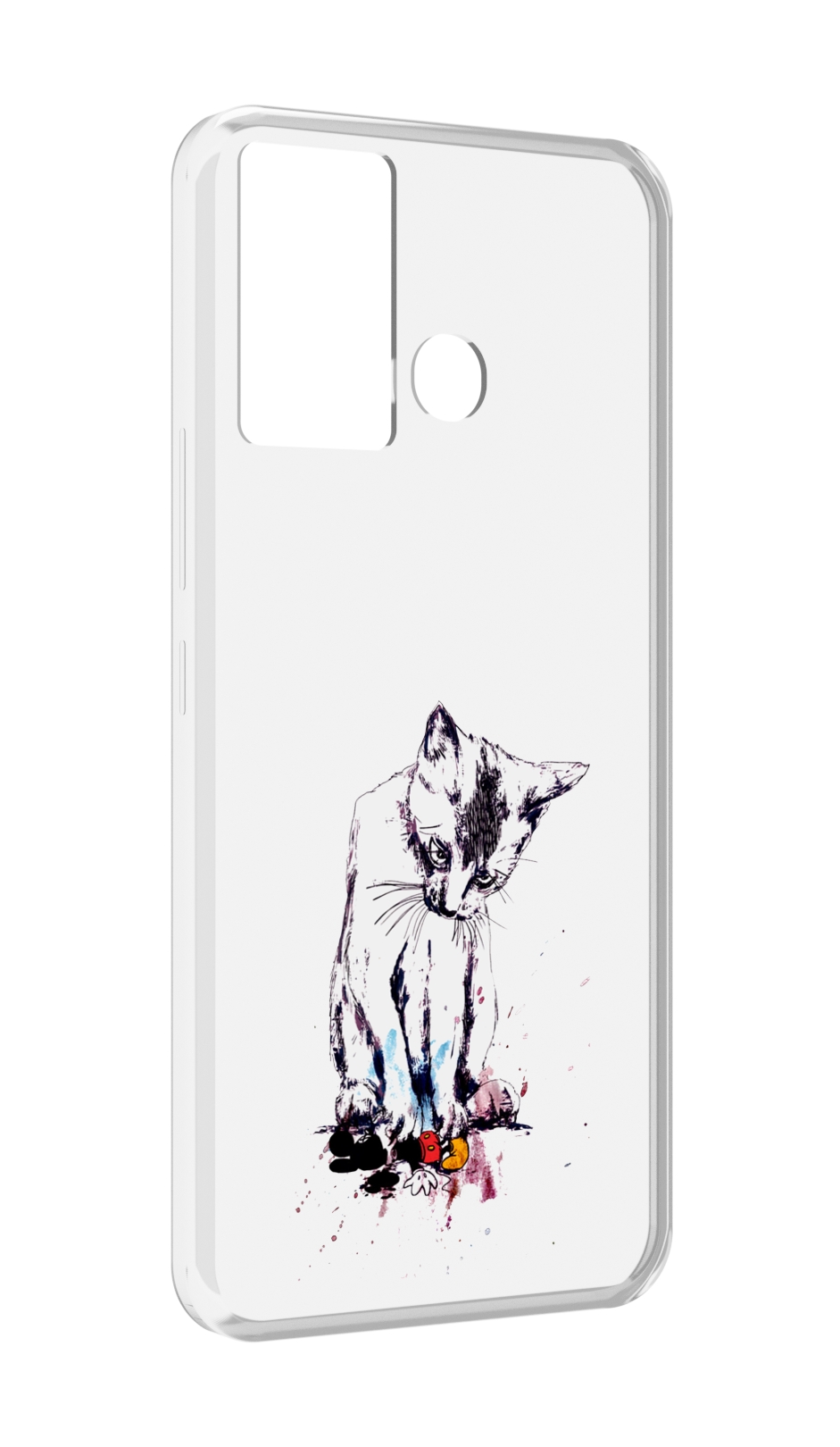 

Чехол MyPads кот и микки для Infinix Hot 12 Play, Прозрачный, Tocco