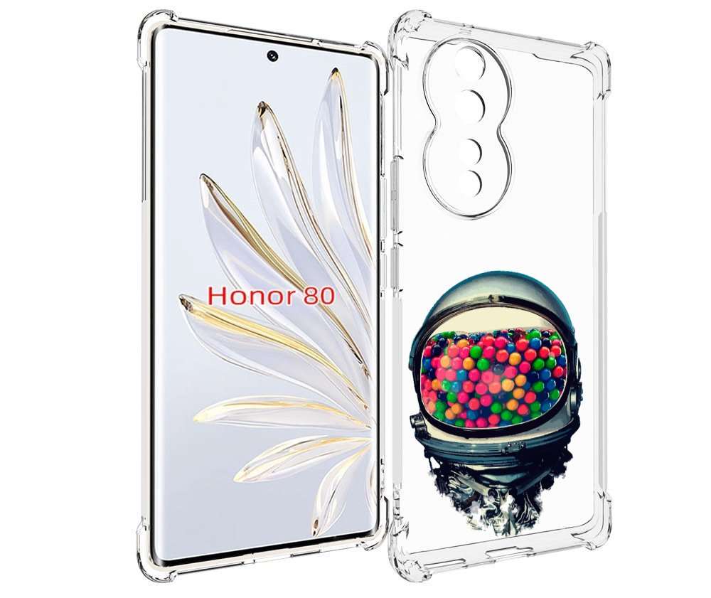 

Чехол MyPads шлем космонавта для Honor 80, Прозрачный, Tocco