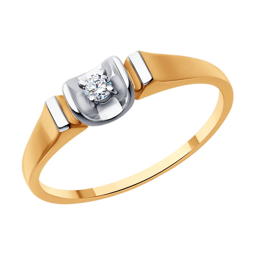 

Кольцо из красного золота с бриллиантом р. 17 Diamant 51-210-01901-1, 51-210-01901-1