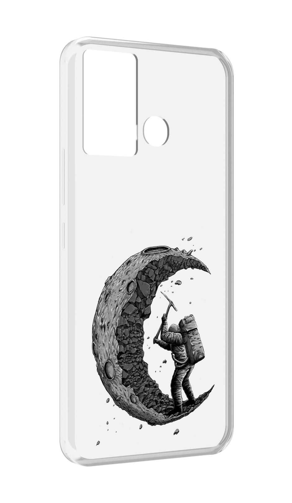 

Чехол MyPads камненная луна для Infinix Hot 12 Play, Прозрачный, Tocco