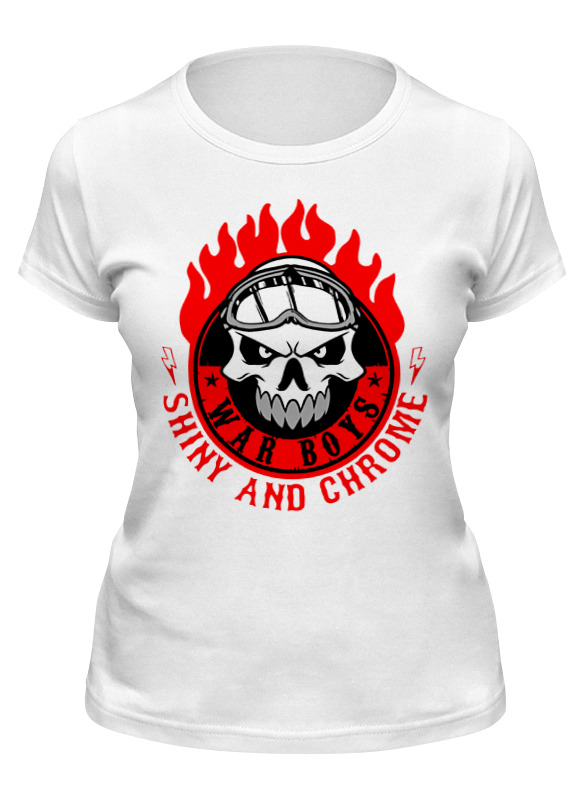 

Футболка женская Printio War boys (mad max) белая 2XL, Белый, War boys (mad max)