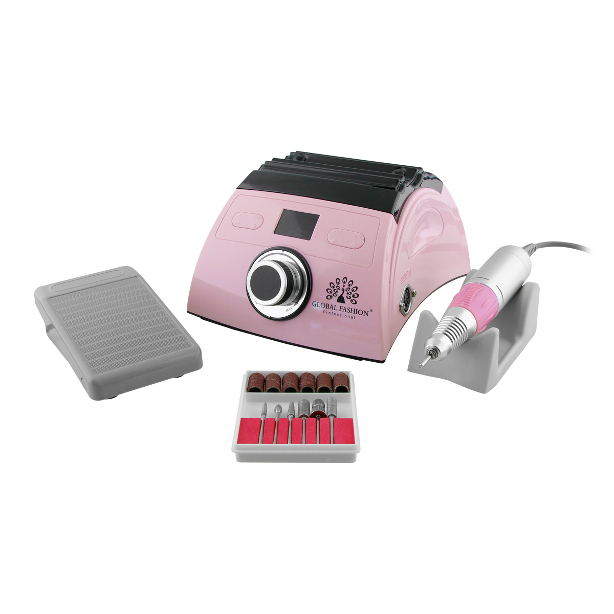 

Аппарат для маникюра и педикюра Global Fashion 65W ZS-710-pink 35000 оборотов