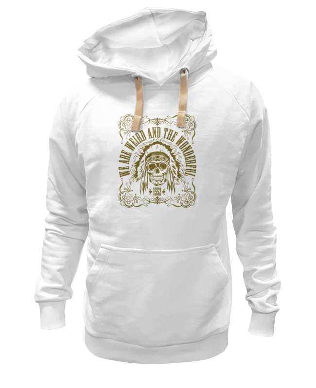 

Толстовка унисекс Printio We are weird and the wonderful белая 2XL, Белый, We are weird and the wonderful